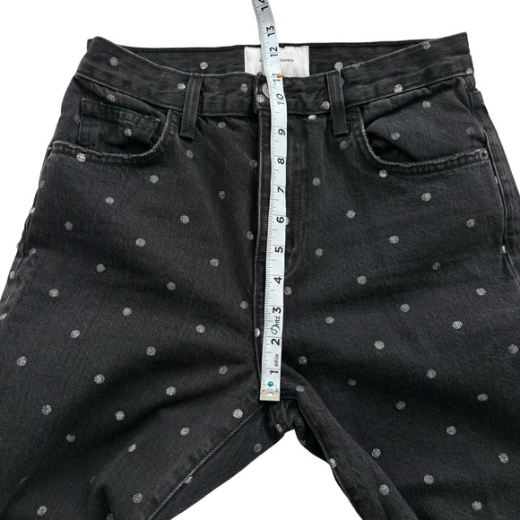 CURRENT ELLIOTT THE VINTAGE CROP SLIM JEANS POLKA DOT WOMEN SIZE 26 - Picture 7 of 12